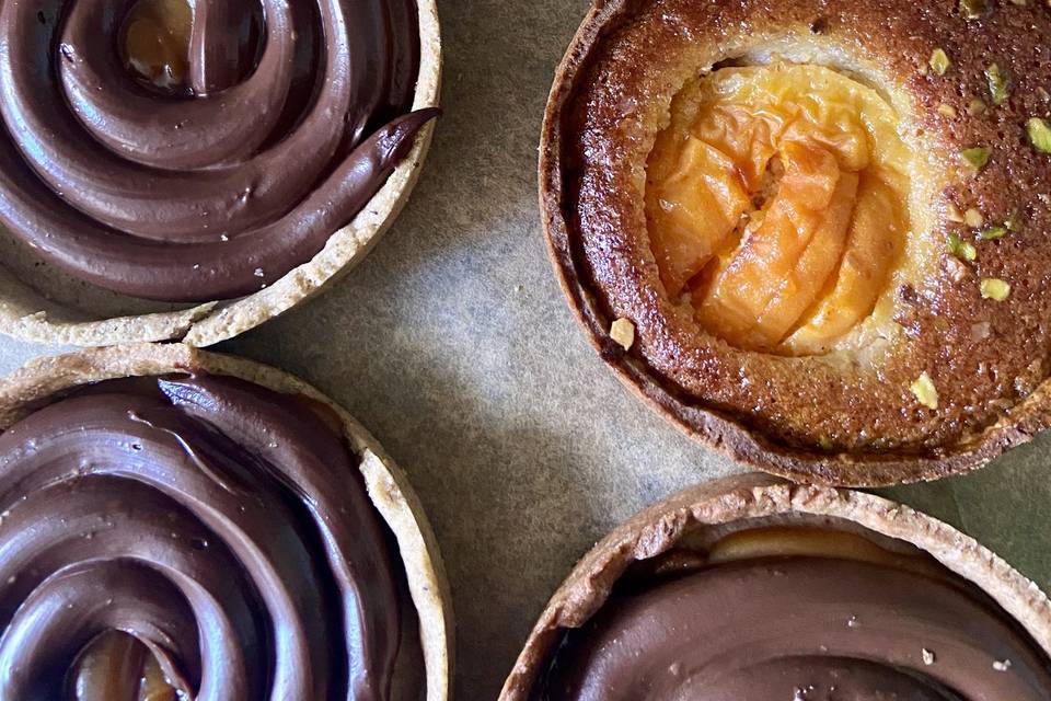 Tarte abricot pistache
