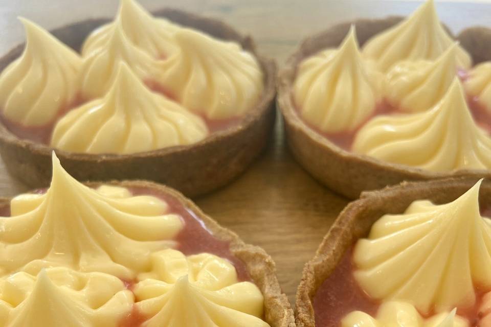 Lime curd coulis de fraise 🍓