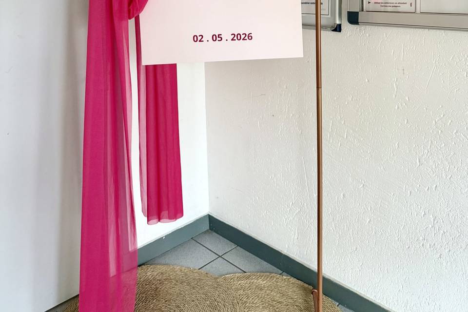Panneau de bienvenue