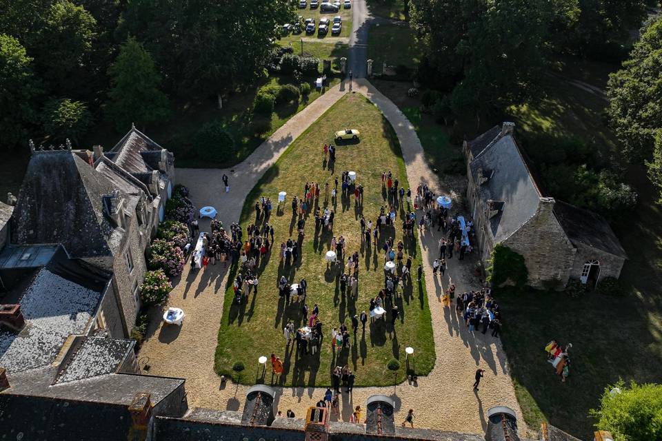 Manoir de Kerougas - Vue drône