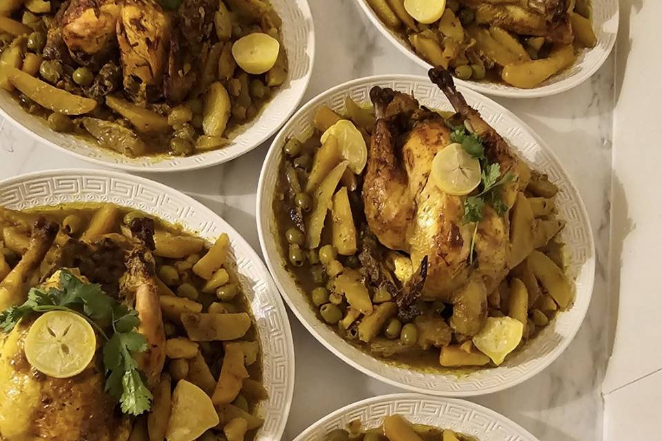 Tajine poulet olive