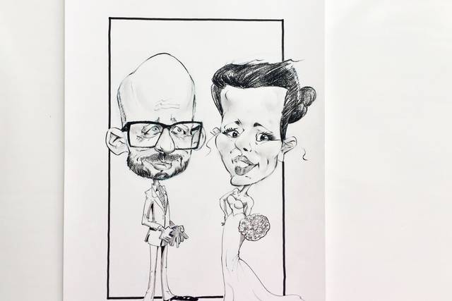 Caricature mariés 2020