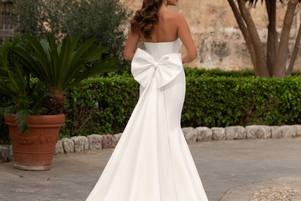 Robe satin sirène