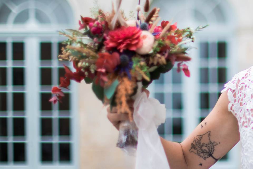 Bouquet de mariés et détails