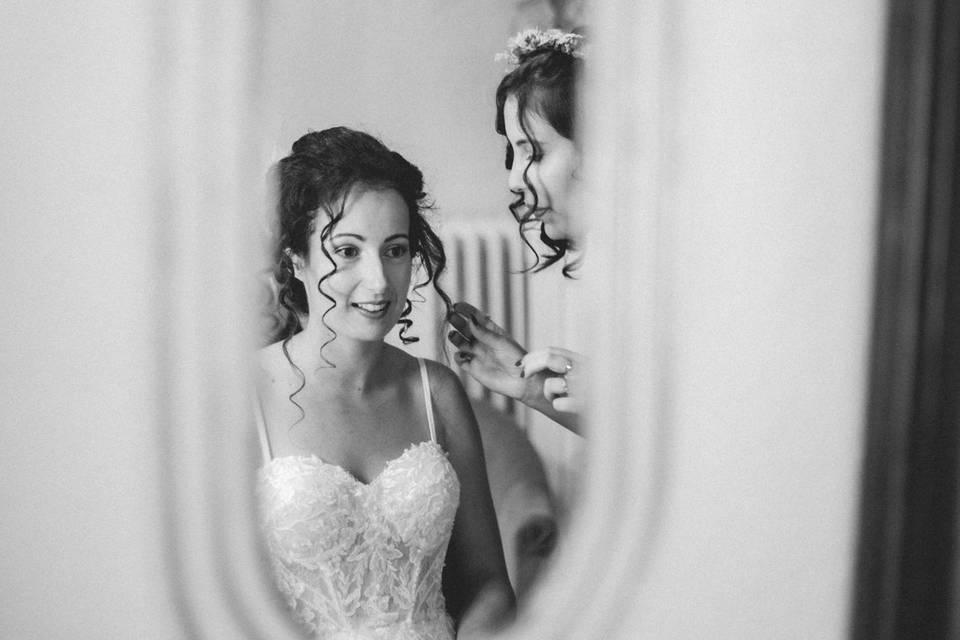 Préparatif de la mariée