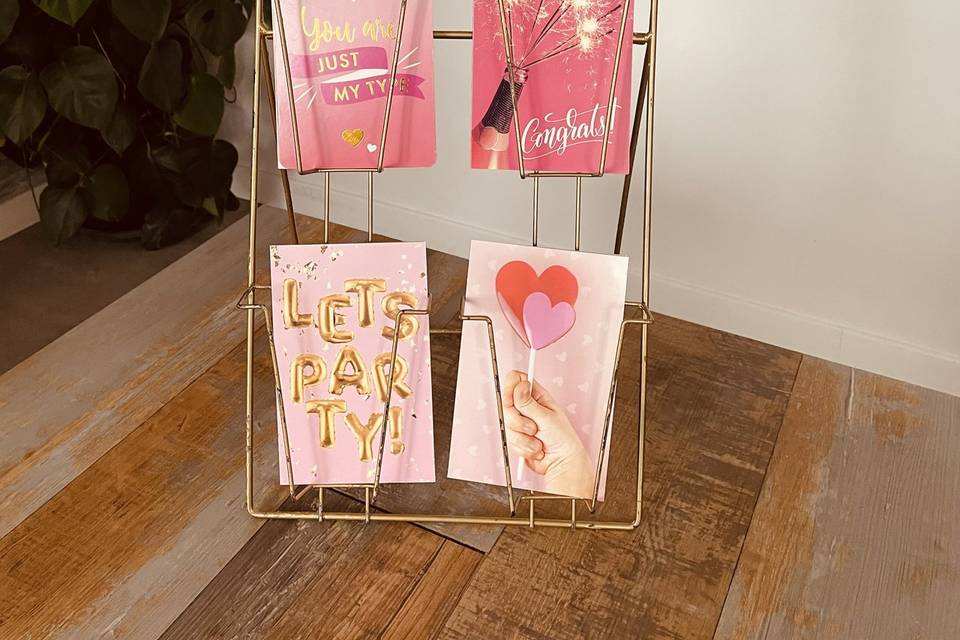 Petit support cartes postales