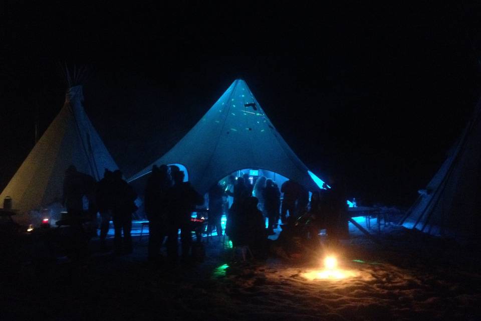 Piste danse sous tipi étoile