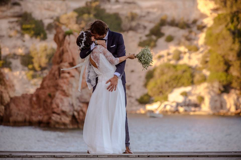 Mariage pieds dans l'eau