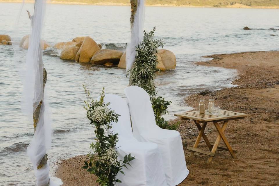 Mariage au bord de l'eau