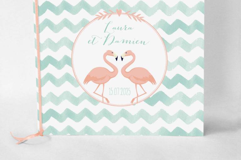 Faire-part flamants roses