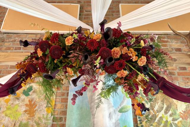 Decoration florale pour arche