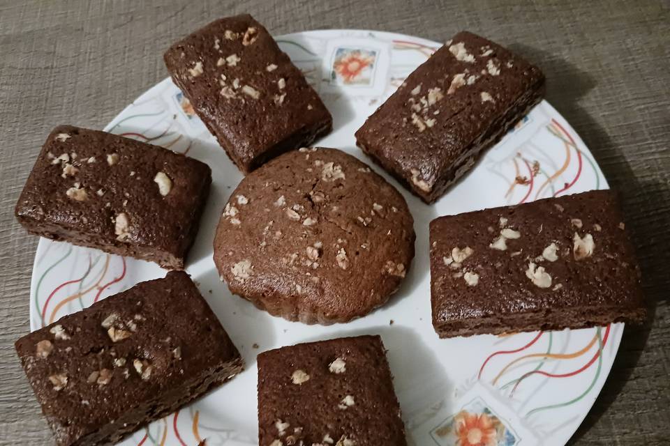 Mini gâteaux au chocolat+amand