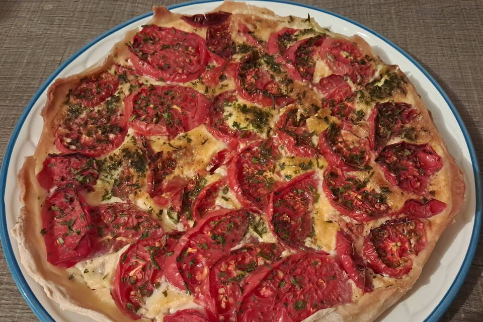 Quiche aux tomates bios