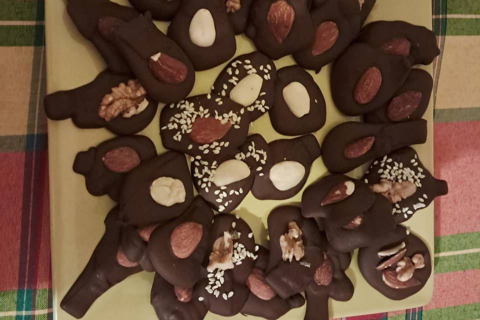 Chocolat maison aux amandes