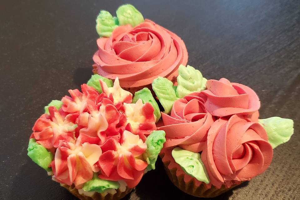 Fleurs cucpakes