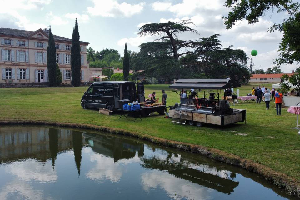 Notre étang sur place