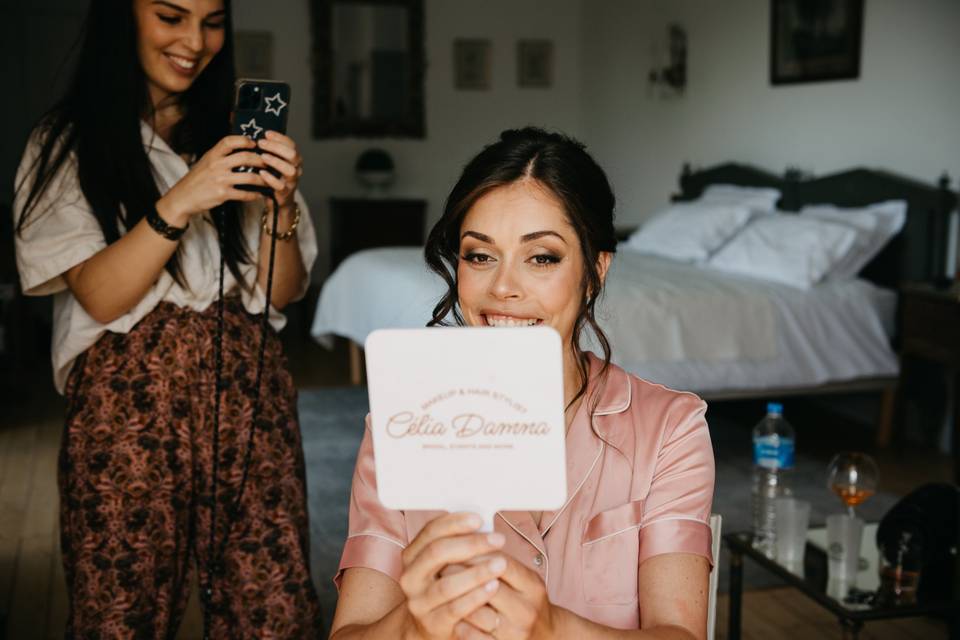 Maquillage et coiffure mariée