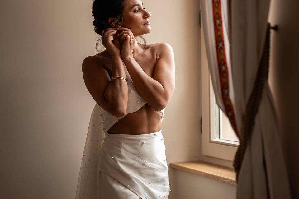 Préparatifs de la mariée