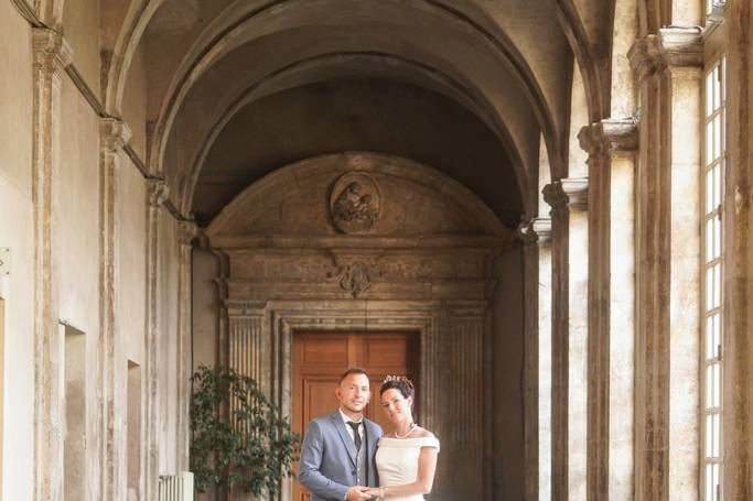 Couple de Mariés à l'Abbaye