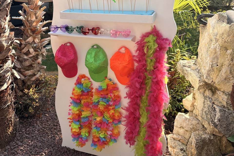 Mur accessoire photobooth