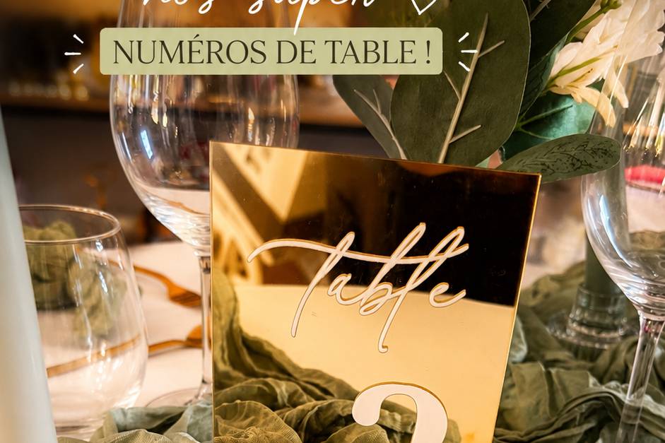 Numéro de table