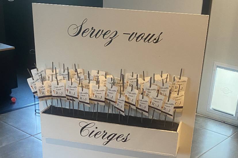 Panneau à cierges