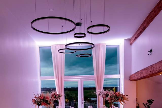 Salle de réception avec vue