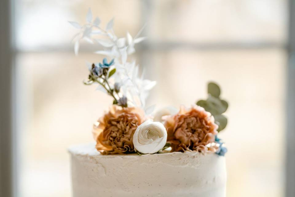 Naked cake recouvert