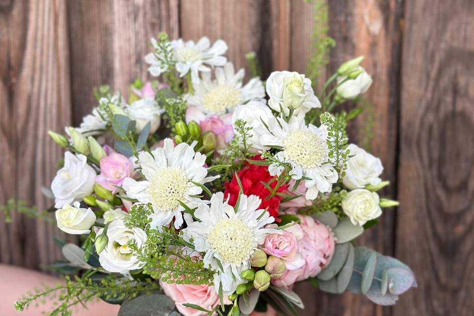 Bouquet de mariée rose