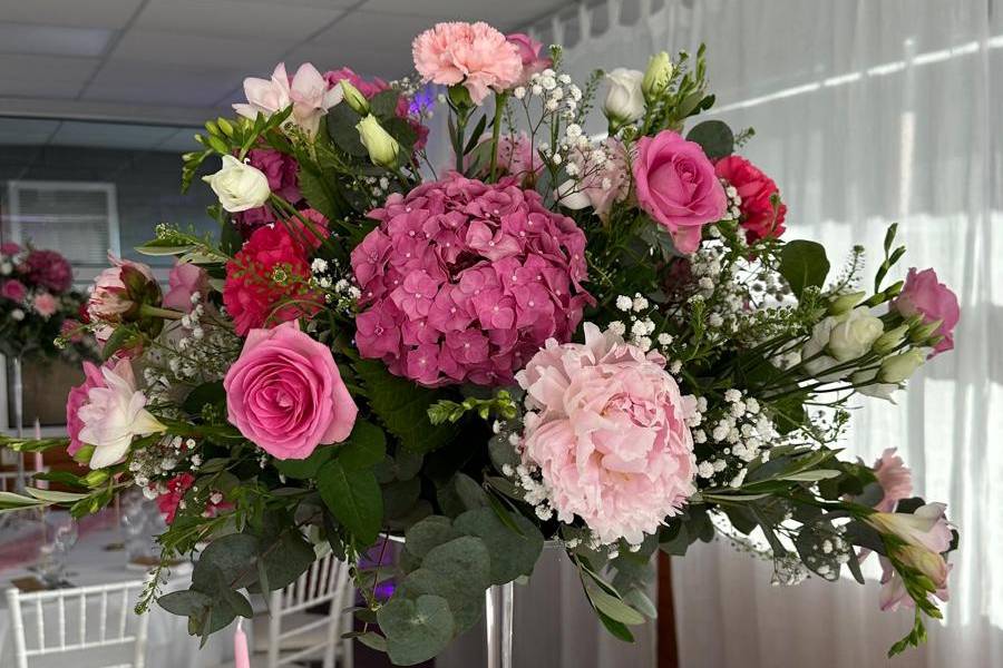Salle de mariage romantique
