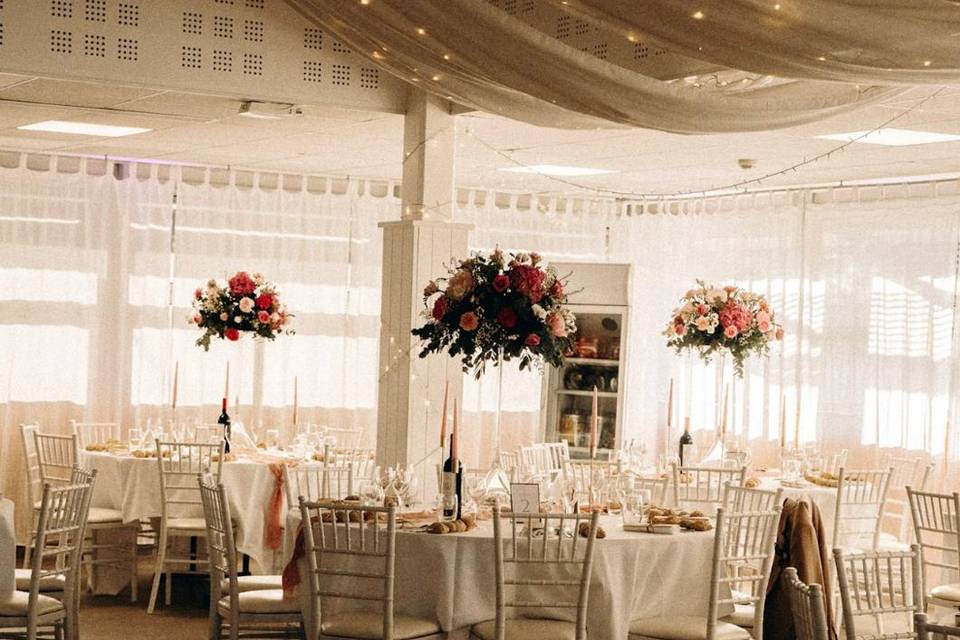 Salle de mariage romantique