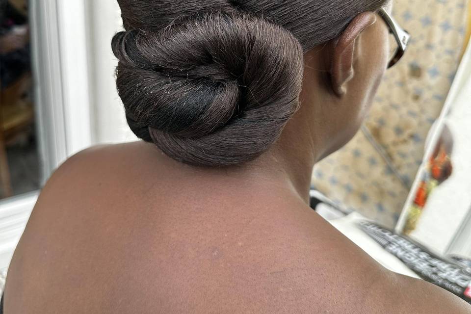 Banane chignon bas