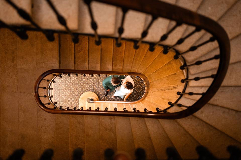 L'escalier du château