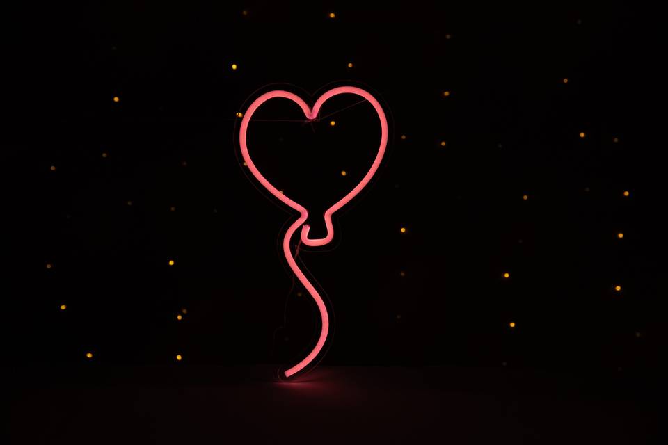 Coeur ballon LED