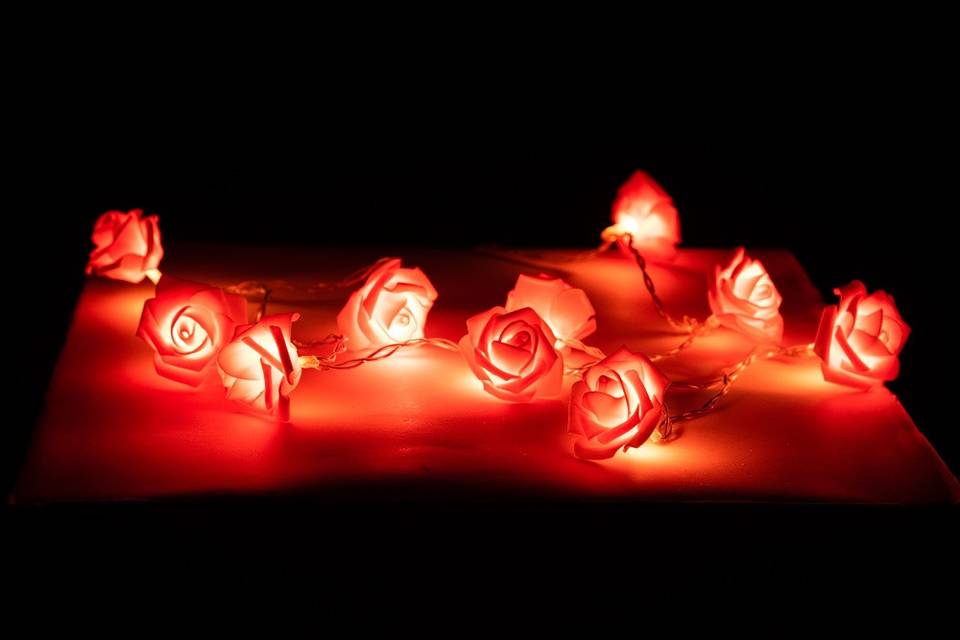 Guirlande lumineuses roses