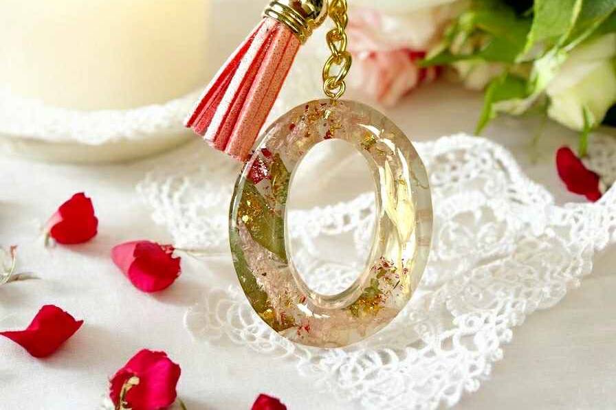 Porte clé fleurs bouquet