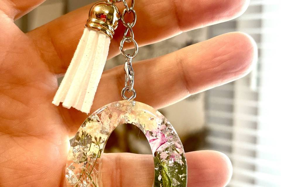 Porte clé fleurs bouquet