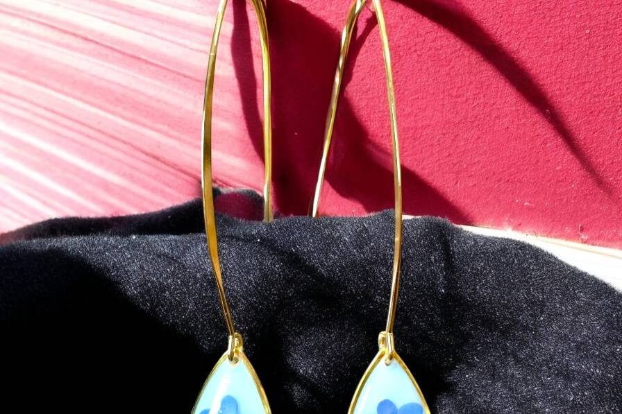 Boucles d’oreilles Myosotis