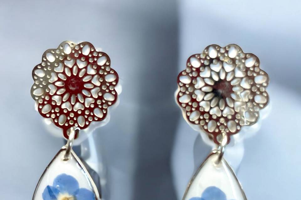 Boucles d’oreilles Myosotis