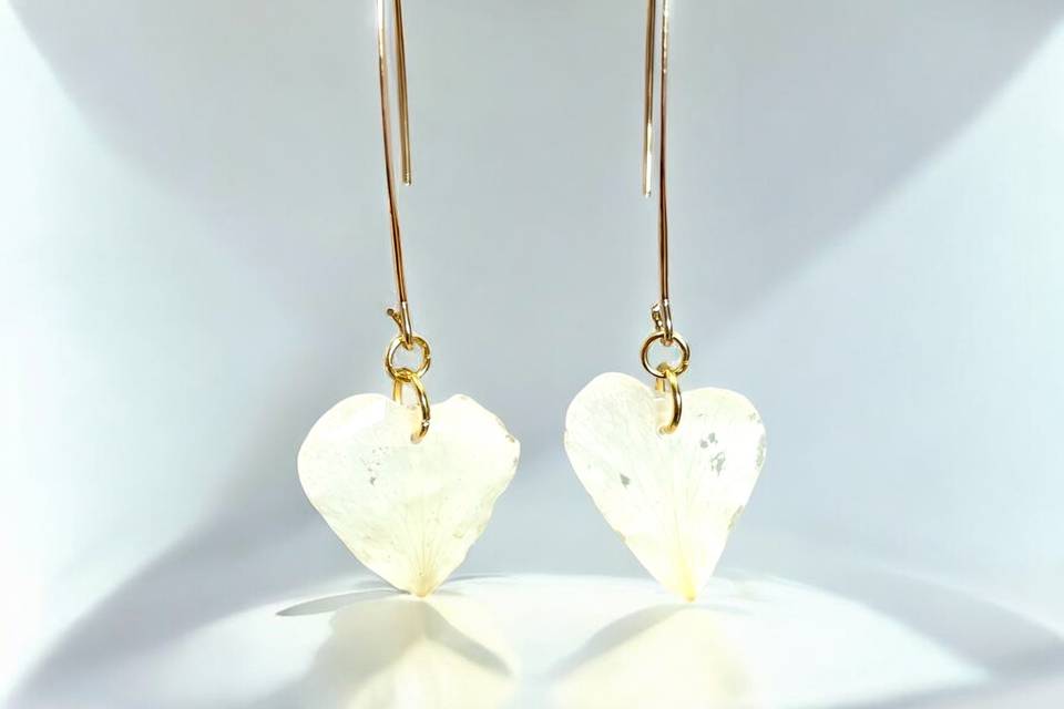 Boucles d’o. Pétales Rose