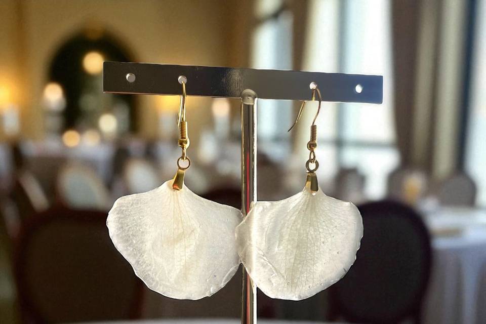 Boucles d’o. Pétales  Orchidée