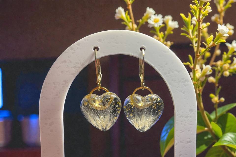 Boucles d’oreilles cœurs Pampa
