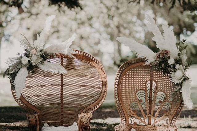 Fauteuils Emmanuelle en rotin