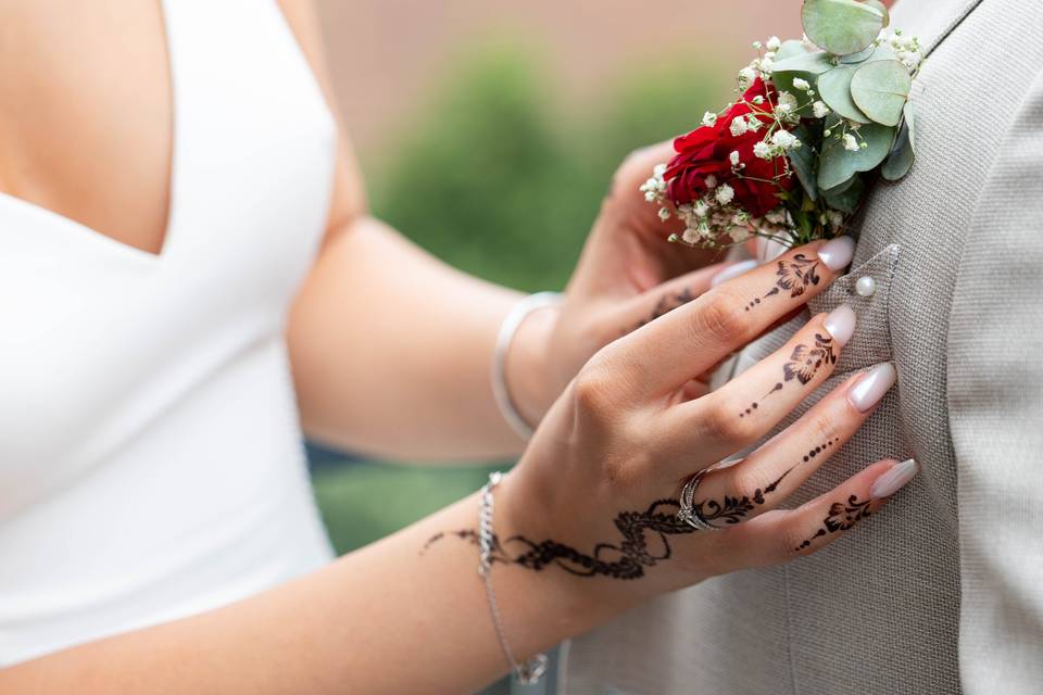 La boutonnière mariage