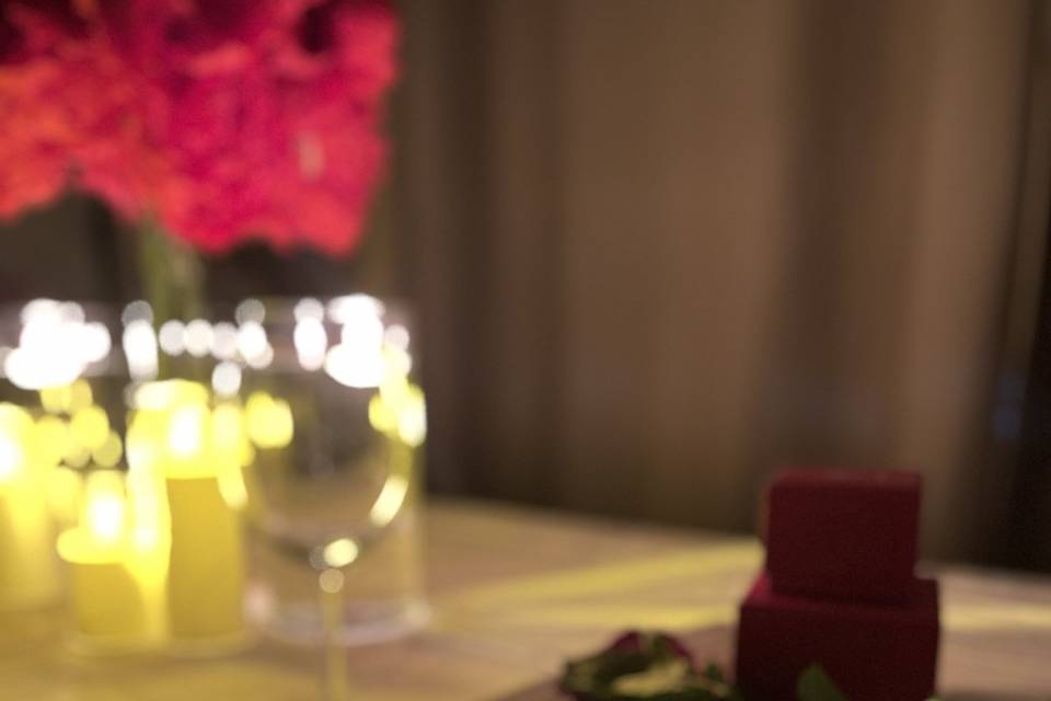 Décor pour demande en mariage