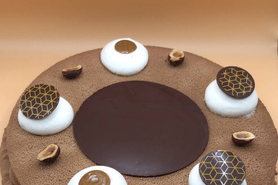 Entremet praline noisette