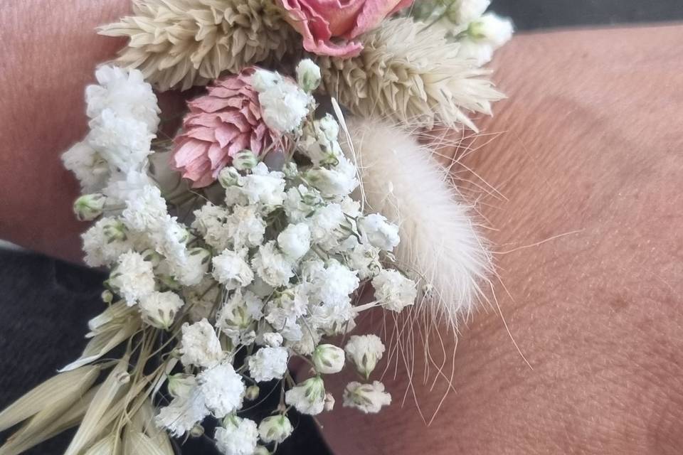 Bracelet fleurs séchées