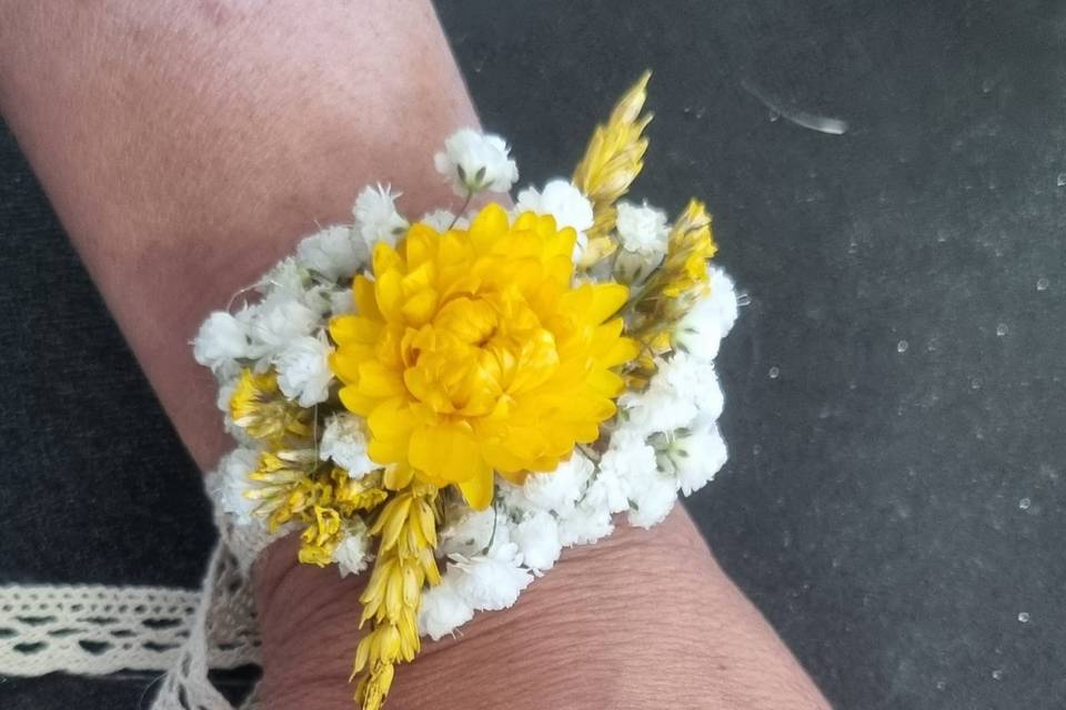 Bracelet fleurs séchées