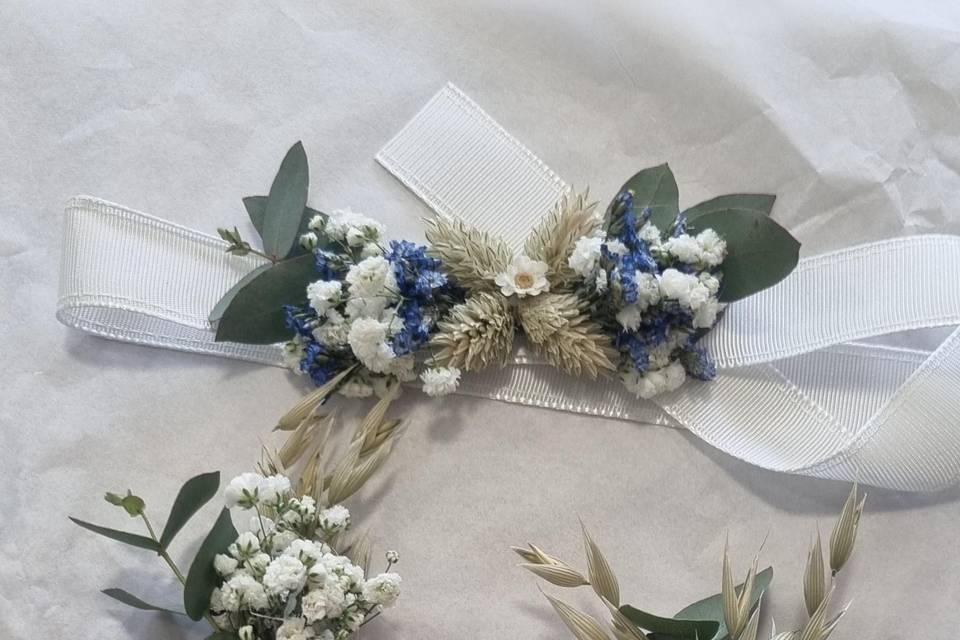 Boutonnières fleurs séchées