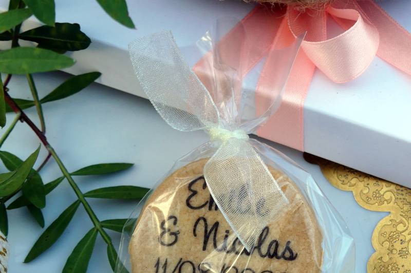 Cadeau invité mariage 1 sablé